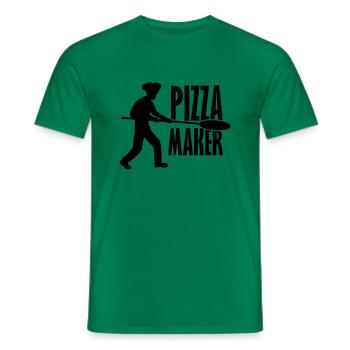 Pizzaschieber Pizza Maker - Männer T-Shirt - Kelly Green - Vorne - AI Model Male 178 dark (178cm)
