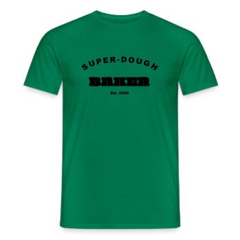 Baker SuperDoughBaker - Men's T-Shirt - kelly green - Front - AI Model Male 178 dark (178cm)