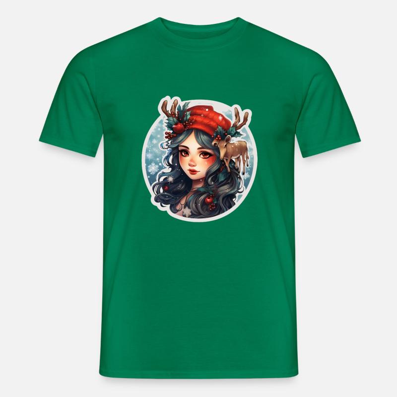 Weihnachtsmädchen - Männer T-Shirt - Kelly Green