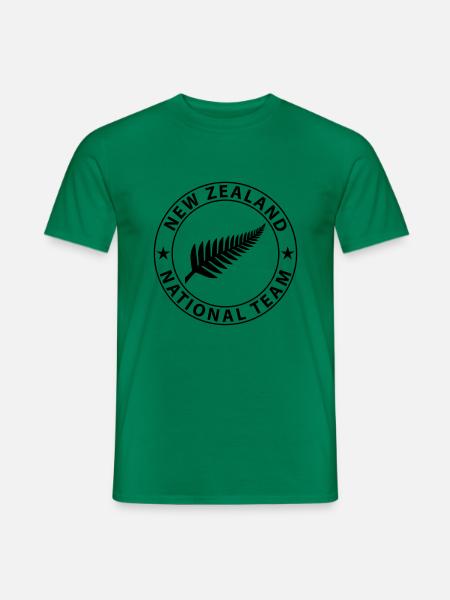 New Zealand Team Design - Miesten T-paita - kelly vihreä