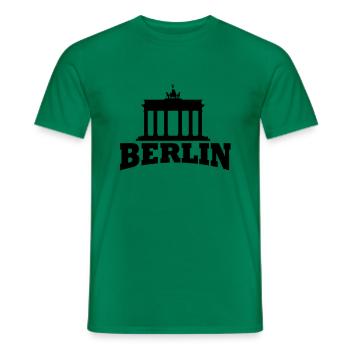 Berlin - Brandenburger Tor - Männer T-Shirt - Kelly Green - Vorne - AI Model Male 178 dark (178cm)