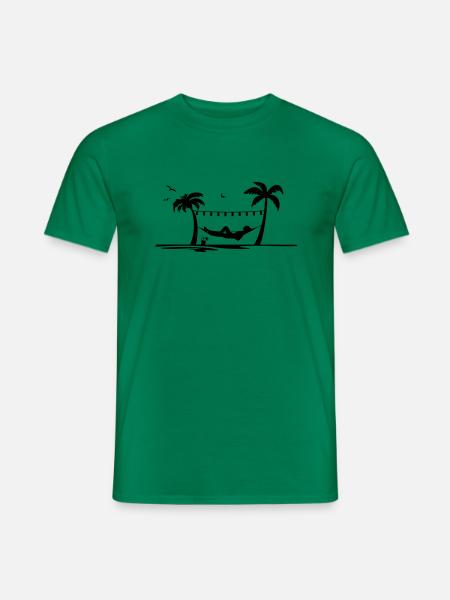 Sommer - Hängematte - Männer T-Shirt - Kelly Green
