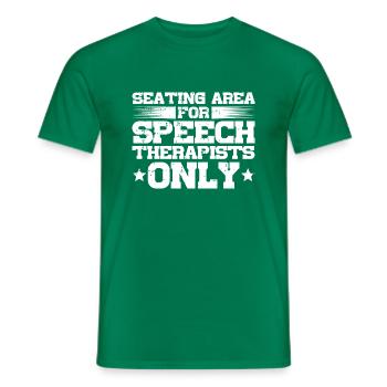 Sprachtherapeut Logopäde Geschenk - Männer T-Shirt - Kelly Green - Vorne - AI Model Male 178 dark (178cm)