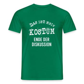 Das ist mein Kostüm Ende der Diskussion Karneval - Männer T-Shirt - Kelly Green - Vorne - AI Model Male 178 dark (178cm)