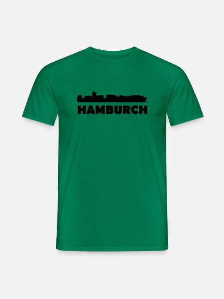 Hamburch auf Einheimisch - Männer T-Shirt - Kelly Green