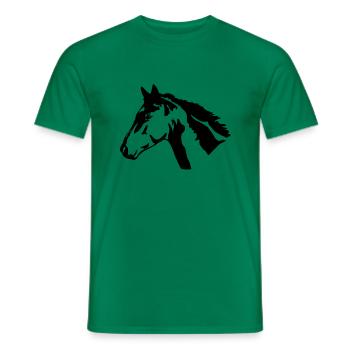 Tête de Cheval - T-shirt homme - vert - Devant - AI Model Male 178 dark (178cm)