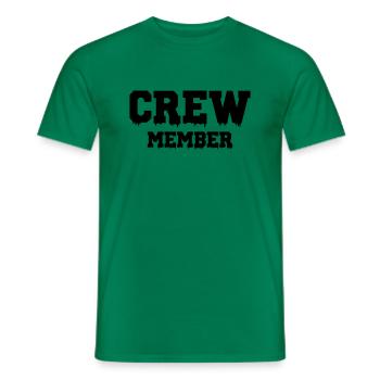 Membre d’équipage - T-shirt homme - vert - Devant - AI Model Male 178 dark (178cm)