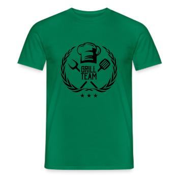 Grill Team - Men's T-Shirt - kelly green - Front - AI Model Male 178 dark (178cm)