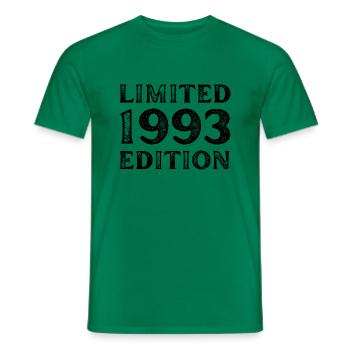 1993 LIMITED EDITION ANNIVERSAIRE METAL FER GRIS - T-shirt homme - vert - Devant - AI Model Male 178 dark (178cm)