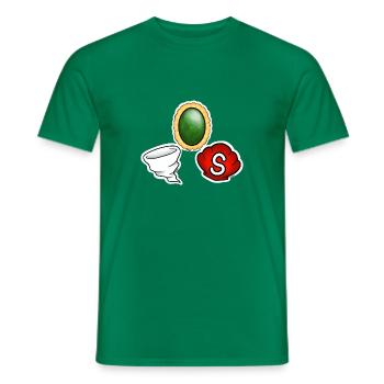 Tazz Talks | Heroes Symbols - Men's T-Shirt - kelly green - Front - AI Model Male 178 dark (178cm)