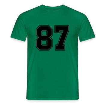 87 - Männer T-Shirt - Kelly Green - Vorne - AI Model Male 178 dark (178cm)