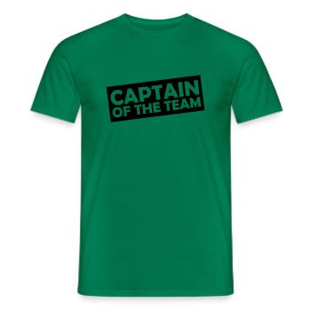 Capitaine de l’équipe - T-shirt homme - vert - Devant - AI Model Male 178 dark (178cm)