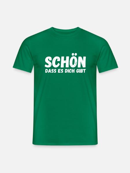Schön, dass es dich gibt - Männer T-Shirt - Kelly Green