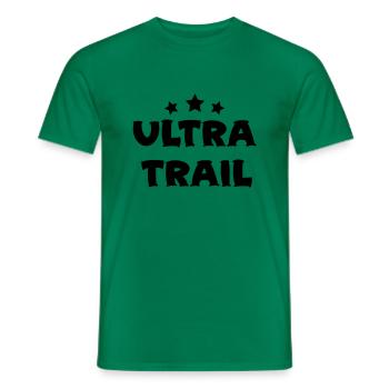 Ultra trail - T-shirt homme - vert - Devant - AI Model Male 178 dark (178cm)