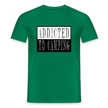 camping men america bday hike camping out van life - Männer T-Shirt - Kelly Green - Vorne - AI Model Male 178 dark (178cm)