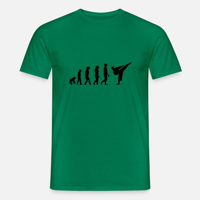 Karate evolution - Men's T-Shirt - kelly green