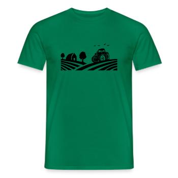 Traktor Farm - Männer T-Shirt - Kelly Green - Vorne - AI Model Male 178 dark (178cm)