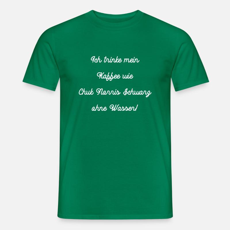 coffein coffeeshop frühstück latte cookie - Männer T-Shirt - Kelly Green