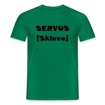 Sklave - Männer T-Shirt - Kelly Green - Vorne - AI Model Male 178 dark (178cm)