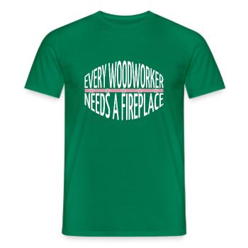 jokes woodcutter aaron carpenter tshirts - Männer T-Shirt - Kelly Green - Vorne - AI Model Male 178 dark (178cm)