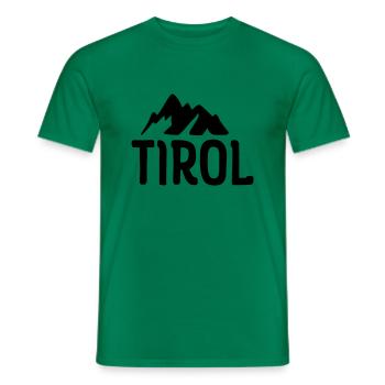 Tirol mountains 2 - Men's T-Shirt - kelly green - Front - AI Model Male 178 dark (178cm)