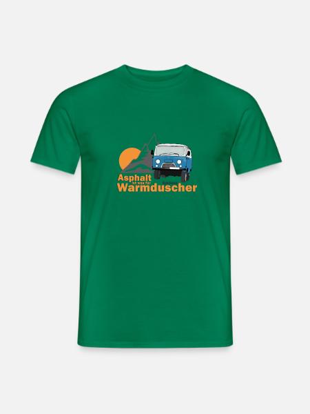 UAZ - L'asfalto è qualcosa per gli amanti della doccia calda - T-shirt uomo - verde kelly