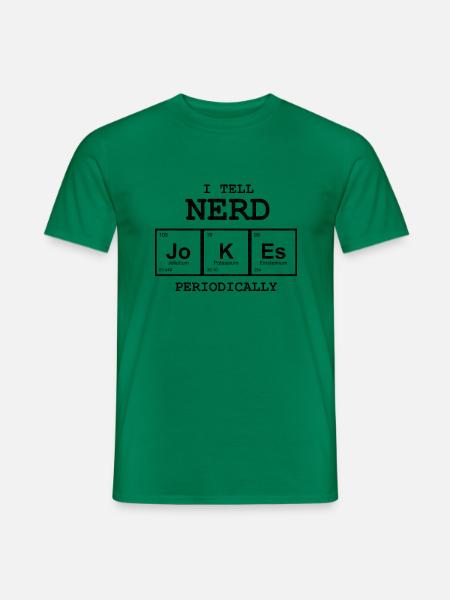 I tell NERD jokes - Männer T-Shirt - Kelly Green
