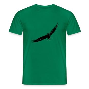 Fliegender Adler - Männer T-Shirt - Kelly Green - Vorne - AI Model Male 178 dark (178cm)