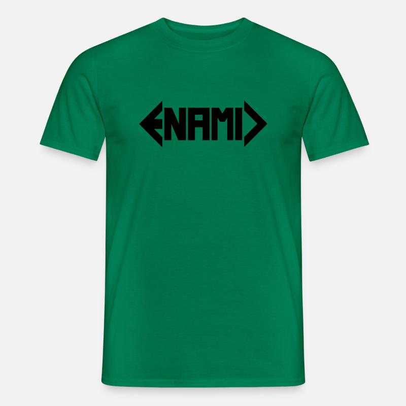 ENAMIC Logo schwarz - Männer T-Shirt - Kelly Green