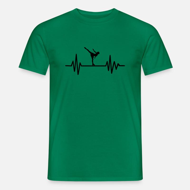 Eiskunstlauf - Männer T-Shirt - Kelly Green