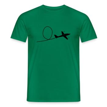 fox glider gliding glider pilot pilot - Men's T-Shirt - kelly green - Front - AI Model Male 178 dark (178cm)