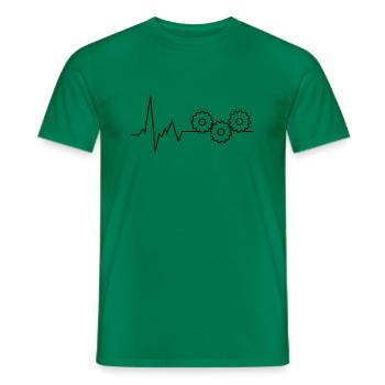 gear - Men's T-Shirt - kelly green - Front - AI Model Male 178 dark (178cm)