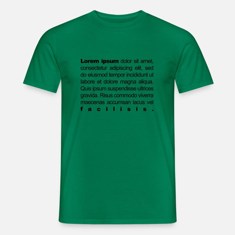 Lorem Ipsum - Männer T-Shirt - Kelly Green