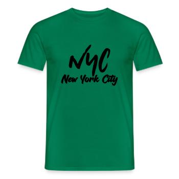 Ville de New York - T-shirt homme - vert - Devant - AI Model Male 178 dark (178cm)