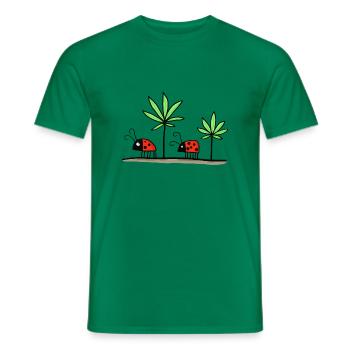 Lucky - Lucky Stoner - Men's T-Shirt - kelly green - Front - AI Model Male 178 dark (178cm)