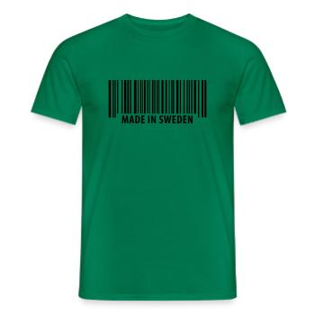 Made in Sweden - T-shirt homme - vert - Devant - AI Model Male 178 dark (178cm)