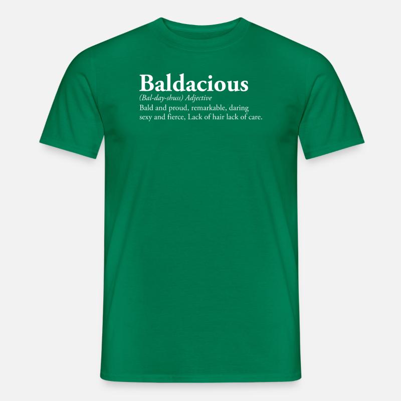 Glatzköpfig - Männer T-Shirt - Kelly Green