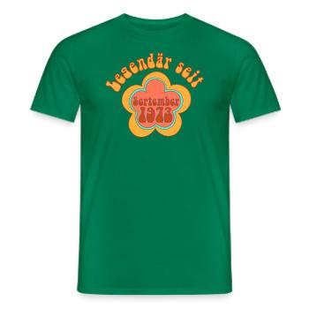 Legendär Seit September 1973 Geboren Geburtstag - Männer T-Shirt - Kelly Green - Vorne - AI Model Male 178 dark (178cm)