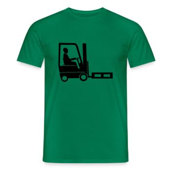 staplerfahrer - Männer T-Shirt - Kelly Green - Vorne - AI Model Male 178 dark (178cm)