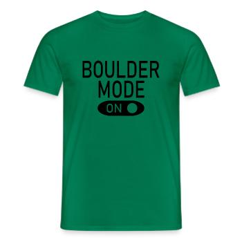 Bouldern Klettern Climbing - Männer T-Shirt - Kelly Green - Vorne - AI Model Male 178 dark (178cm)