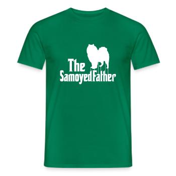 Samojede Gassi Motiv Lustiges Samojeden Herren - Männer T-Shirt - Kelly Green - Vorne - AI Model Male 178 dark (178cm)