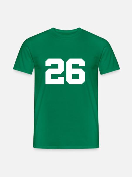 Number 26 - Men's T-Shirt - kelly green