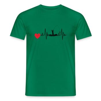 Hameçons Pêche Pêche Pêche Pêche Pêche - T-shirt homme - vert - Devant - AI Model Male 178 dark (178cm)