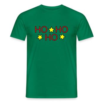 HO HO HO II - T-shirt homme - vert - Devant - AI Model Male 178 dark (178cm)