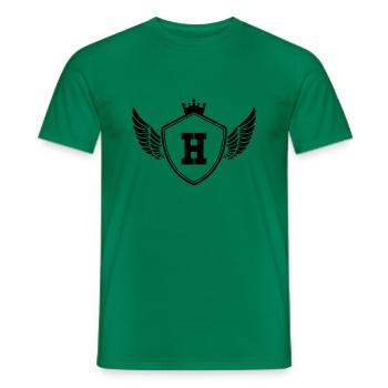 wappen H - Männer T-Shirt - Kelly Green - Vorne - AI Model Male 178 dark (178cm)