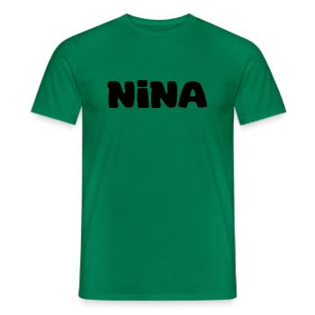 Name - Nina - Männer T-Shirt - Kelly Green - Vorne - AI Model Male 178 dark (178cm)