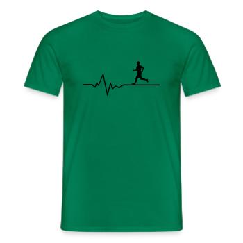 Jogger Puls - Männer T-Shirt - Kelly Green - Vorne - AI Model Male 178 dark (178cm)