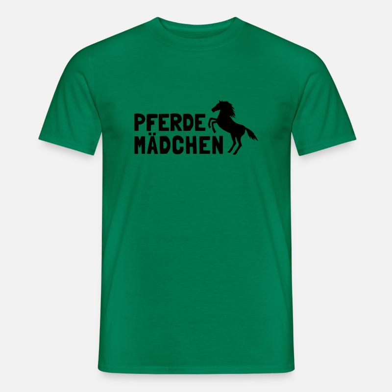 Pferdemädchen - Männer T-Shirt - Kelly Green