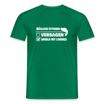 Angeln mit lorenza oder versagen - Männer T-Shirt - Kelly Green - Vorne - AI Model Male 178 dark (178cm)