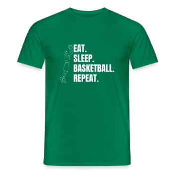 Basketballteam Basketballspieler Basketball - Männer T-Shirt - Kelly Green - Vorne - AI Model Male 178 dark (178cm)